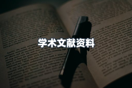 学术文献资料